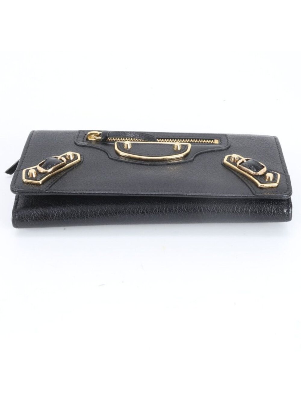 Balenciaga Classic Metallic Edge Money Wallet Leather Black - Picture 5 of 8